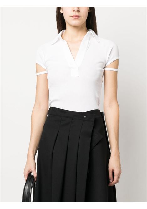 Polo in maglia in bianco - donna HELMUT LANG | N01HW506100