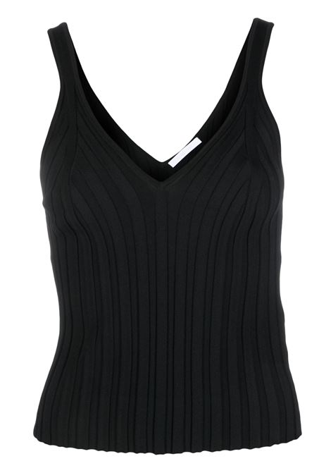 Top Angela con scollo a V in nero - donna HELMUT LANG | Top | N01HW704001