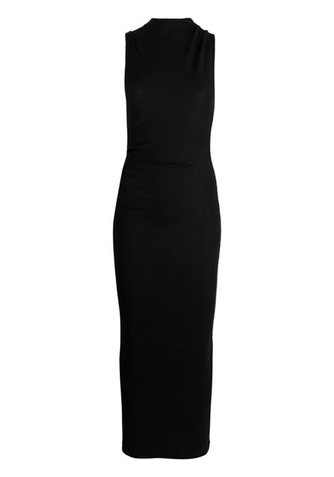 Black cut-out fitted dress - women HELMUT LANG | N02HW602YVM