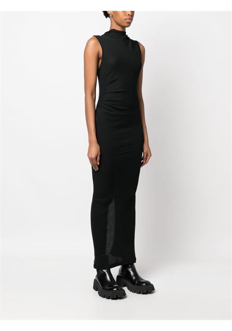 Black cut-out fitted dress - women HELMUT LANG | N02HW602YVM
