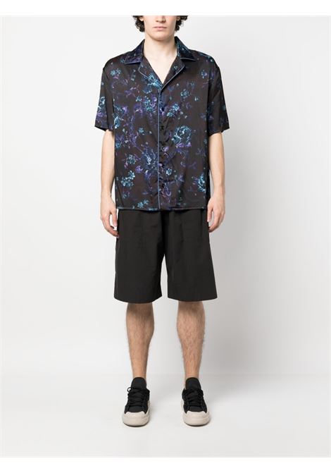 Blue abstract-print short-sleeve shirt - men IH NOM UH NIT | NUS23206P05