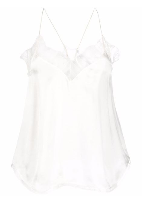 White lace-detailing sleeveless top - women IRO | 00PWF16BERWYNWHI12