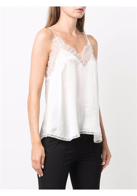 White lace-detailing sleeveless top - women IRO | 00PWF16BERWYNWHI12