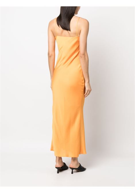 Orange spaghetti-strap side-slit dress - women IRO | 23SWM33LUZAORA01