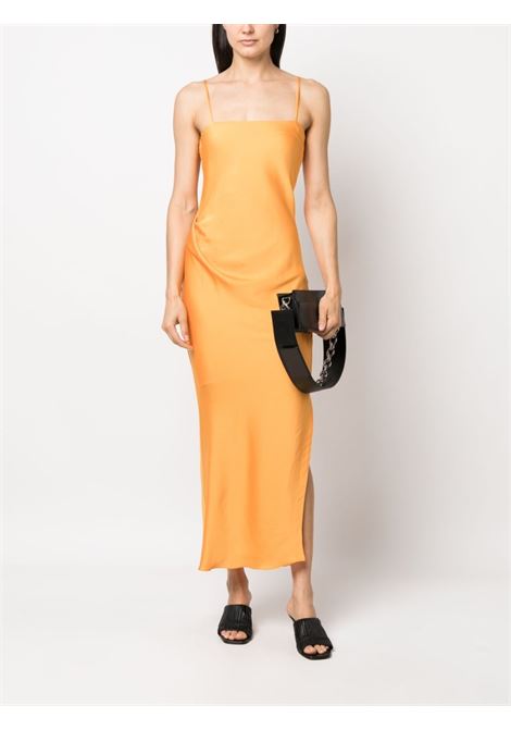 Orange spaghetti-strap side-slit dress - women IRO | 23SWM33LUZAORA01