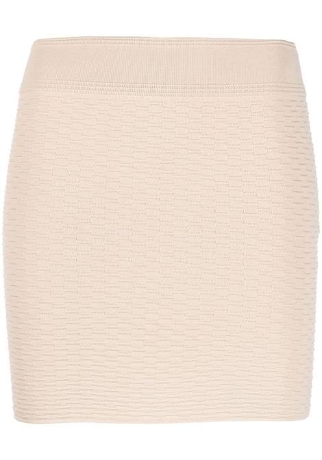 Beige slim-cut knitted mini skirt - women IRO | 23SWP31NICLAECR12