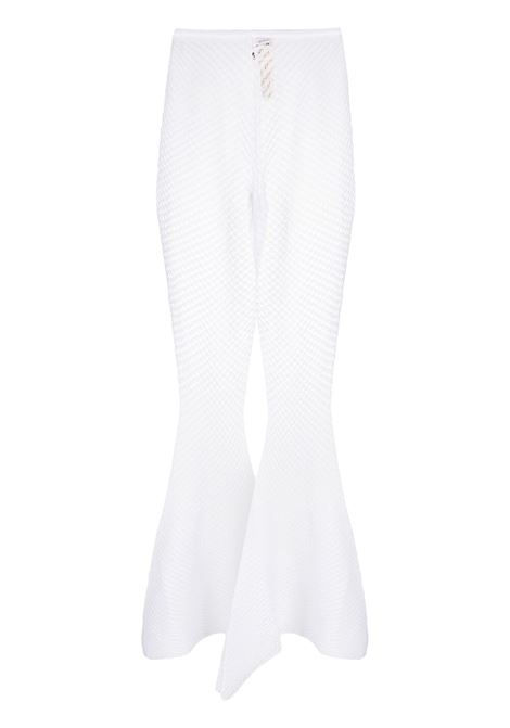 Pantaloni svasati semi trasparenti in bianco - donna ISA BOULDER | RS23PT8CHLK