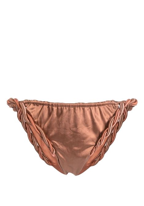 Slip bikini con design satinato in ruggine - donna ISA BOULDER | RS23SB10SLRST