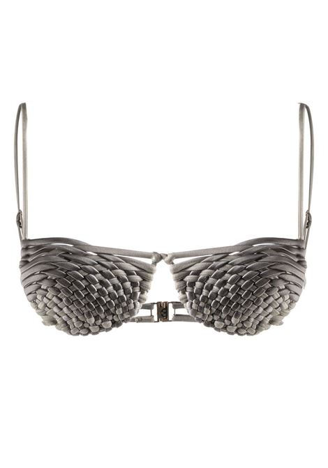 Top bikini con design intrecciato in argento - donna ISA BOULDER | RS23ST2SLVRSLT