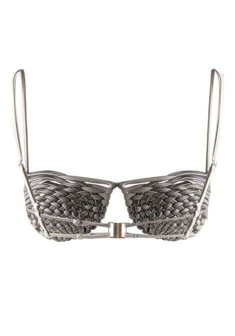 Top bikini con design intrecciato in argento - donna ISA BOULDER | RS23ST2SLVRSLT