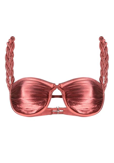 Top bikini con design satinato in rosso - donna ISA BOULDER | RS23ST3CHRRY