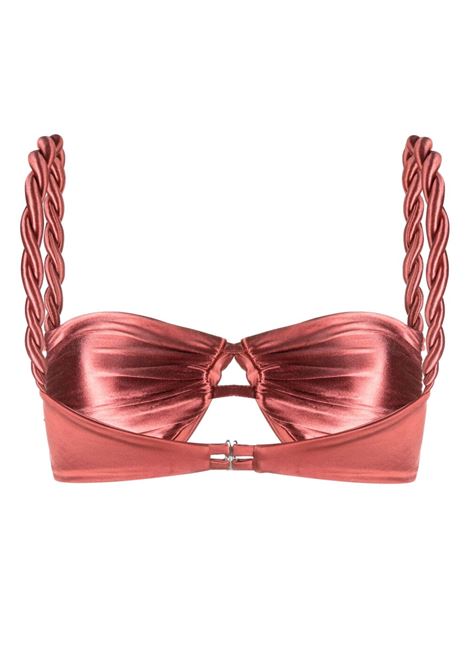 Top bikini con design satinato in rosso - donna ISA BOULDER | RS23ST3CHRRY