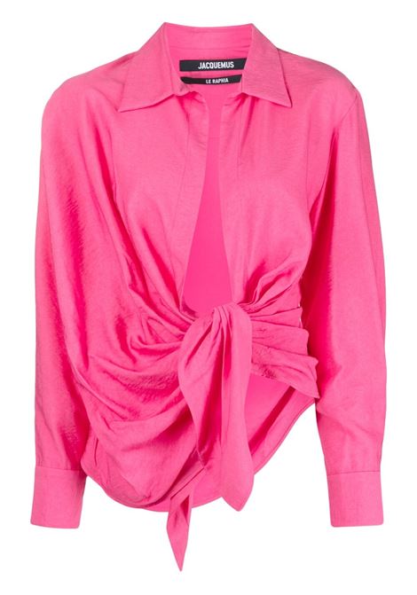Long sleeve shirt in pink - women JACQUEMUS | 213SH0021020PINK2