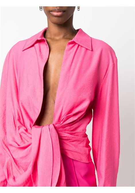 Long sleeve shirt in pink - women JACQUEMUS | 213SH0021020PINK2