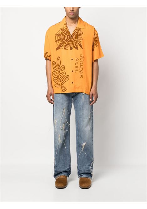 Camicia la chemise jean in arancione - uomo JACQUEMUS | 216SH20110027EE
