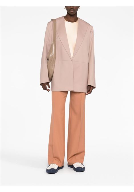 Pink open-front tailored blazer - women JIL SANDER | J03BN0105J41136219