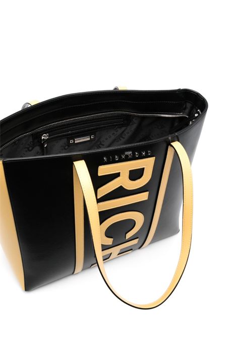 Black and yellow logo-detail shoulder bag - wome  JOHN RICHMOND | RWP23177BON2BLKYLLW