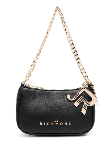 Black logo-detail shoulder bag - wome  JOHN RICHMOND | RWP23235BON2BLK