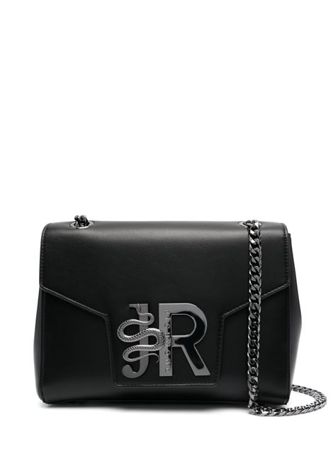 Black logo-detail shoulder bag - wome  JOHN RICHMOND | RWP23297BON2BLK