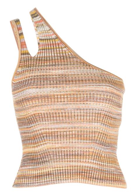 Brown one-shoulder knit top - women SIMKHAI | 2232033KCRLSPCDY