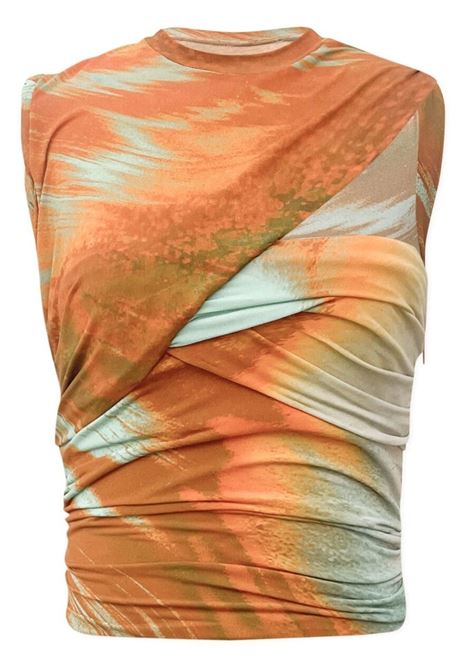 Multicolored Terra marble-print top - women SIMKHAI | 2232093JMSLMRBLPRNT