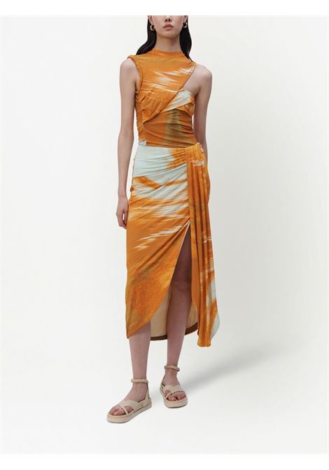 Multicolored Terra marble-print top - women SIMKHAI | 2232093JMSLMRBLPRNT