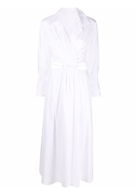 White long-sleeve cut-out detail dress - women JONATHAN SIMKHAI | JS1125TWHT