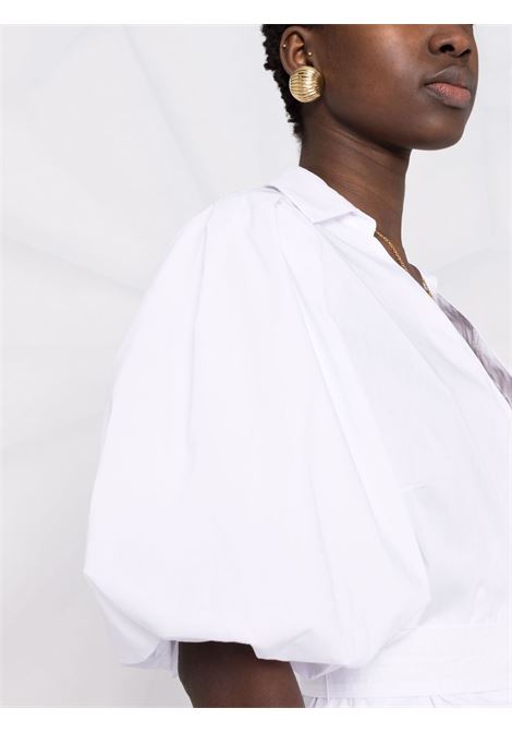White V-neck wrap blouse - women SIMKHAI | JS2020TWHT