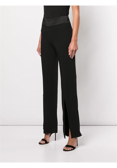 Black Crepe straight-leg trousers - women SIMKHAI | JS4411CBLK