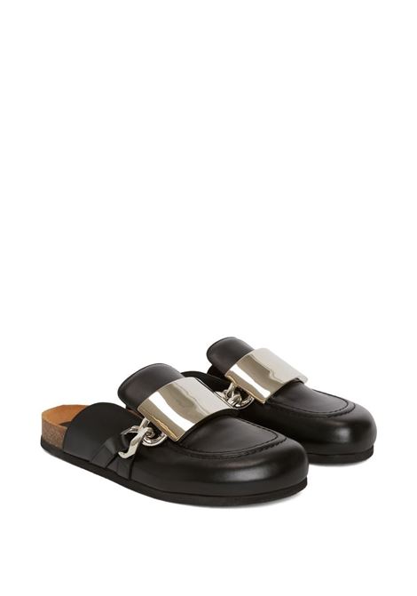 Mules Gourmet Chain con punta smussata in nero - donna JW ANDERSON | ANW40000A17030999