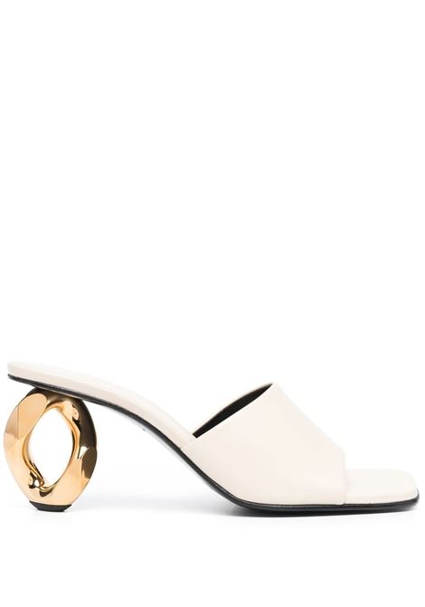 Cream chain heel mules - women  JW ANDERSON | ANW40071A17191120
