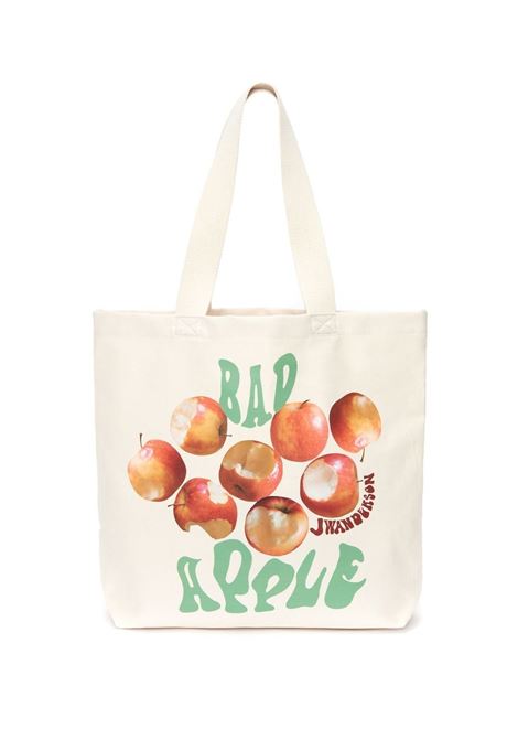 Beige Bad Apple print bag - unisex JW ANDERSON | HB0498FA0238106