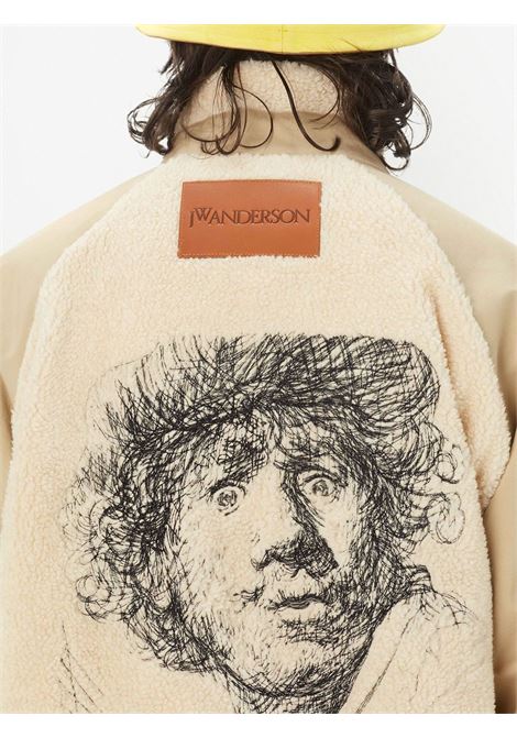 Beige and white Rembrandt track jacket - men JW ANDERSON | JK0236PG1241128