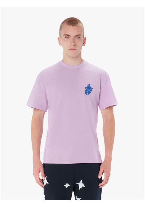 Pink Anchor logo-patch T-shirt - men  JW ANDERSON | JT0061PG0772300