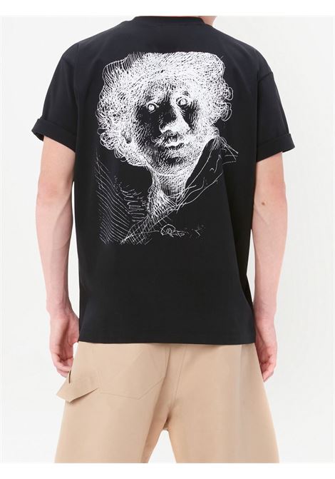 Black Rembrandt oversize T-shirt - men JW ANDERSON | JT0126PG0975999