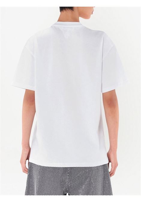 T-shirt con paillettes in bianco - donna JW ANDERSON | JT0150PG0718001