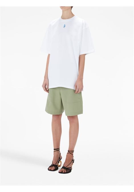 T-shirt con logo in bianco - donna JW ANDERSON | JT0152PG0482001