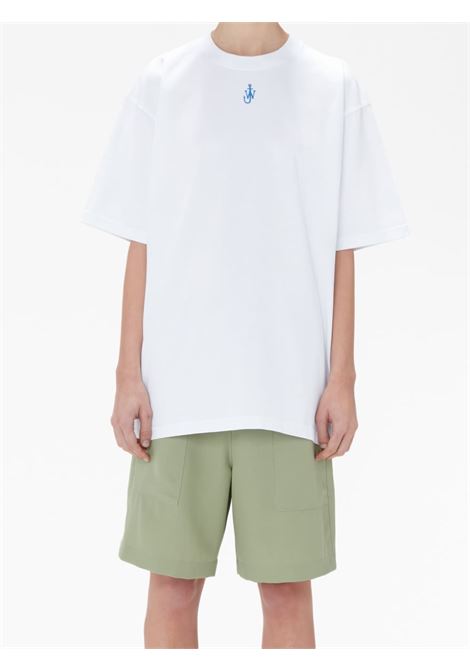T-shirt con logo in bianco - donna JW ANDERSON | JT0152PG0482001
