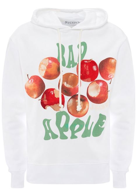 White bad apple hooded sweatshirt - men JW ANDERSON | JW0071PG1210001