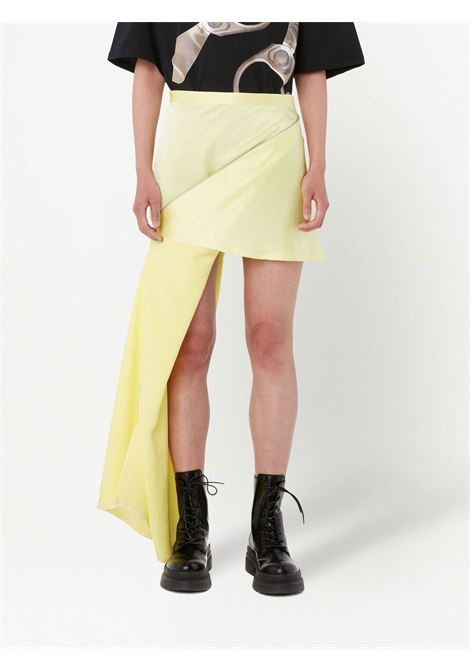 Light yellow zip-up asymmetric skirt - women JW ANDERSON | SK0128PG1116208