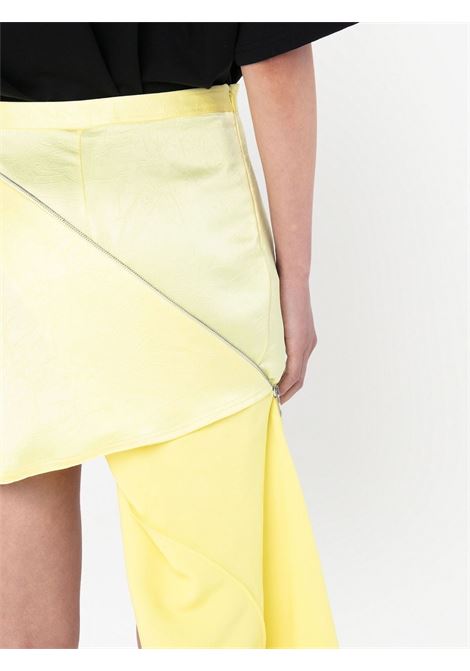 Light yellow zip-up asymmetric skirt - women JW ANDERSON | SK0128PG1116208