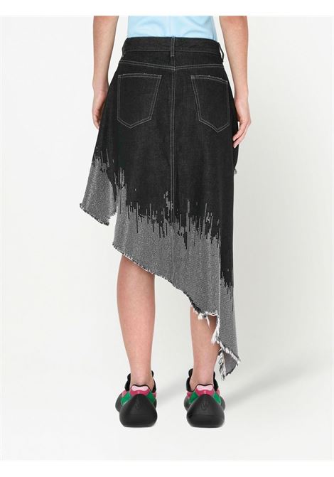 Grey studded asymmetric denim skirt - women JW ANDERSON | SK0132PG1270931