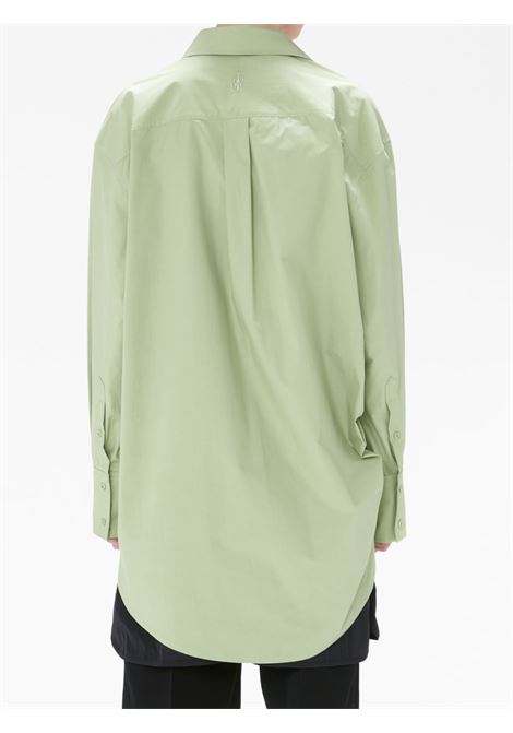 Camicia con dettaglio raccolto in verde - donna JW ANDERSON | TP0241PG1090505