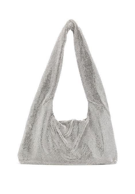 Silver crystal-embellished shoulder bag - women KARA | HB2761305