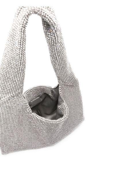 Silver crystal-embellished hand bag - women KARA | HB3201305