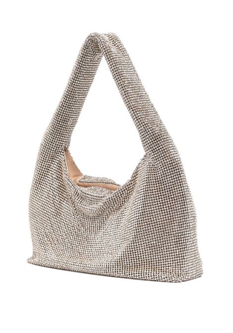 Ecru crystal-embellished hand bag - women KARA | HB3201825