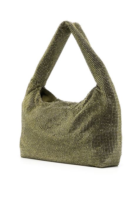 Green crystal-embellished hand bag - women KARA | HB3203875