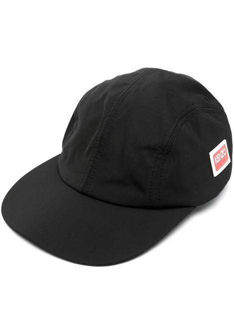 Black logo-patch baseball cap - men KENZO | FC65AC201F3099J