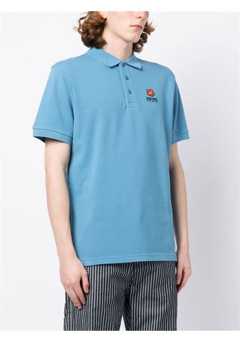 Light blue Boke Flower polo shirt - men KENZO | FC65PO0024PU69
