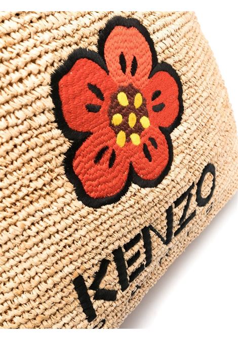 Beige Boke Flower straw bag - women KENZO | FD52SA561F0299